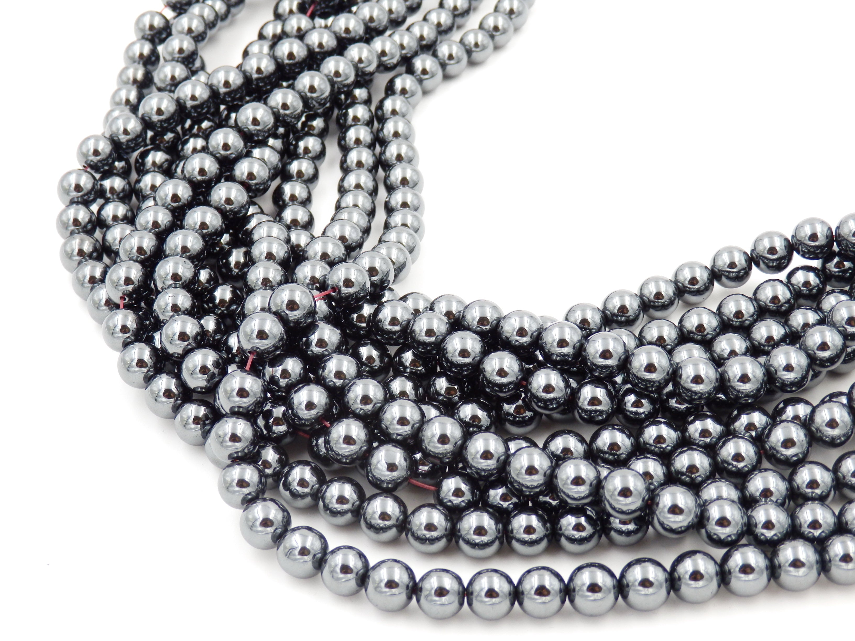 Malahill gemstone beads for jewelry making, sold per bag 5 strands inside, Hematite beads