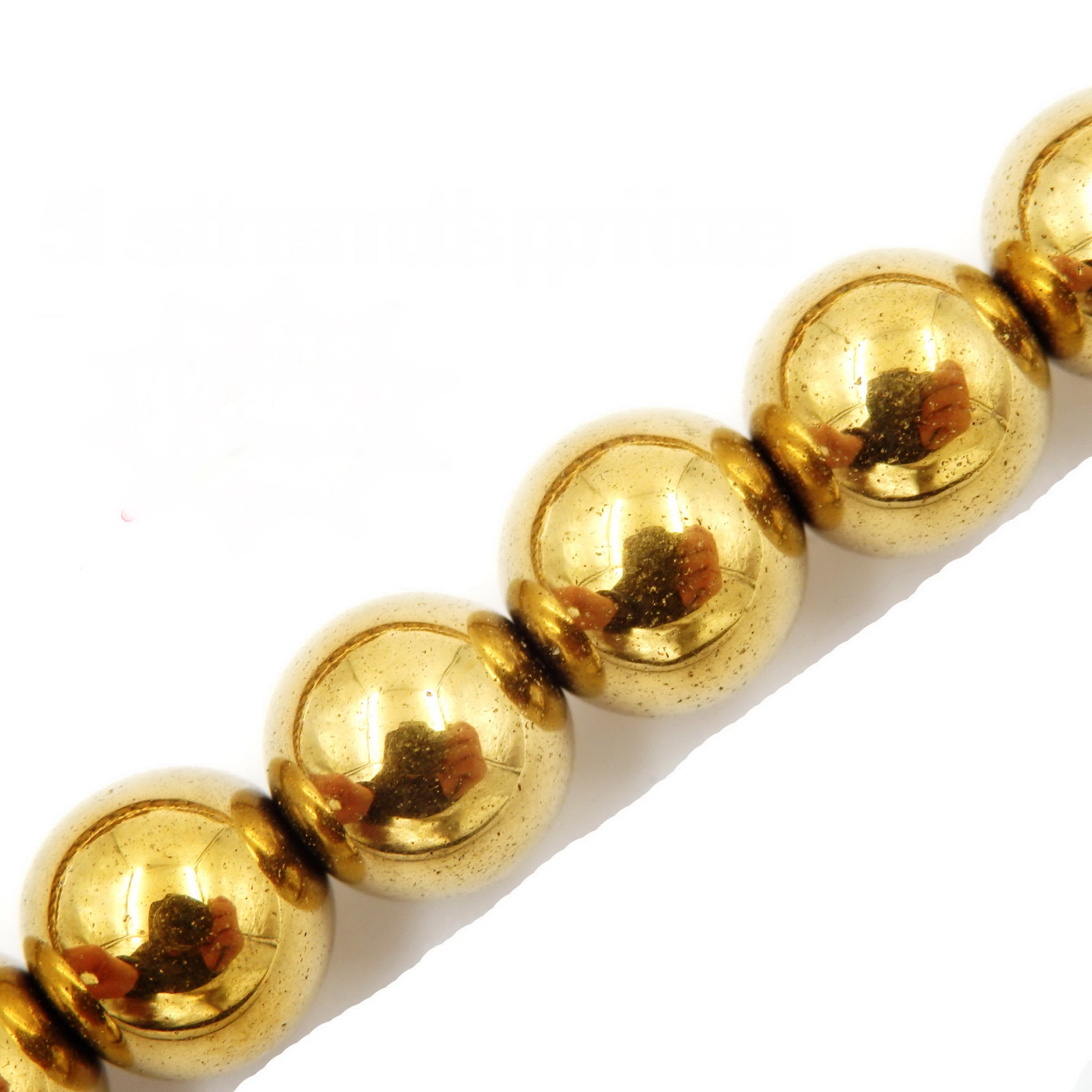 Malahill gemstone beads for jewelry making, sold per bag 5 strands inside, Gold plate hematite beads